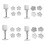 4Pcs Spring Flower Baking Molds Hand Press-30g Spring cherry bl 2