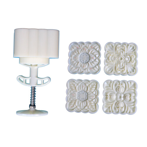 Square Flower Pattern Dessert Molds Pastry Tool Hand-Set 2