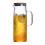 Practical Borosilicate Glass Pitcher-1.2L Bamboo Bao Steel 1