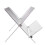 Dish Drying Rack with Foldable X Shape Design, Foldable Design Two Tier Stainless Steel Kitchen Drain Rack, Rustproof Space Saving Dish Drainer for Pl 4