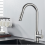 Eco-Friendly Stainless Steel Kitchen Faucet, Black SUS304 Pull Down Sprayer with Two Function Spray Head for Easy Temperature and Flow Control, Solid 1