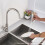 Eco-Friendly Stainless Steel Kitchen Faucet, Black SUS304 Pull Down Sprayer with Two Function Spray Head for Easy Temperature and Flow Control, Solid 4