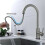 Eco-Friendly Stainless Steel Kitchen Faucet, Black SUS304 Pull Down Sprayer with Two Function Spray Head for Easy Temperature and Flow Control, Solid 2