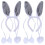 2 Set Costume A Coniglio Decorazioni Per 6