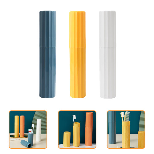3Pcs Armazenamento Para Escova E Creme Dental De 1