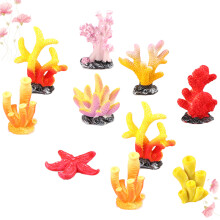 10 Unidades Coral Artificial Resina Para Decoração