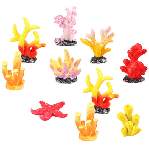 10 Unidades Coral Artificial Resina Para Decoração 2