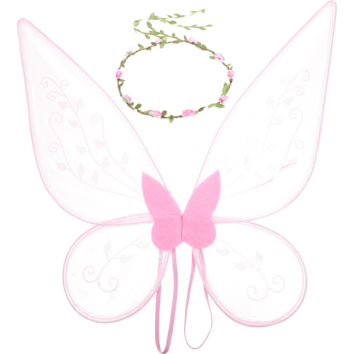 Conjunto Asas De Flor Tiara Para Apresentação 1