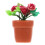 De Bonsai De Rosa Para Casa De Bonecas Acessório Miniatura 9