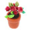 De Bonsai De Rosa Para Casa De Bonecas Acessório Miniatura 6