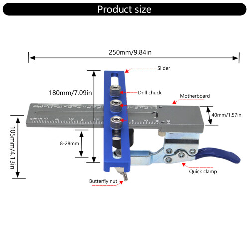 Kastdeur installatie positioner Hardware Jig-Deluxe editie 2