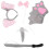 Conjunto Faixa Orelhas Nariz Luvas Cosplay 1