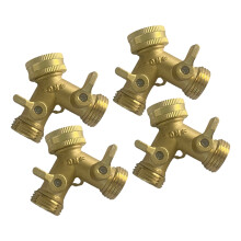 Heavy Duty Brass Y Shaped Hose-American silk teeth Four packs