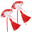 1Par Acessório Para Com Design Tassel 1