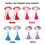 1Par Acessório Para Com Design Tassel 10