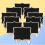 16St Compacte Zwarte Blackboard Voor Feest En 5