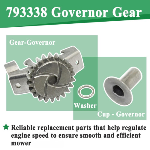 Exactness Lawn Mower Restrict Control Gear Set 2Pcs Durable 1