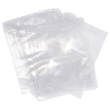 100Pcs Transparent Pe Food Sealing Storage Bag Pouches 10X15Cm