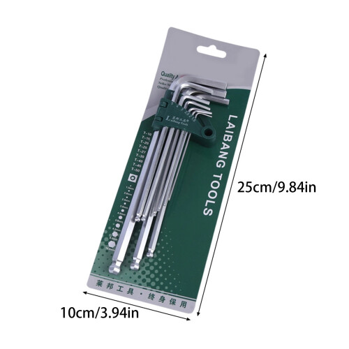 Extra Long Hexagonal Key Tool Set-Medium length hexago 1