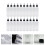 20 Unidades 120Ml Garrafa Plástica Transparente Para Tinta De 6