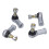4PCS Spurstangenkopf Kit Gummi Metall 3