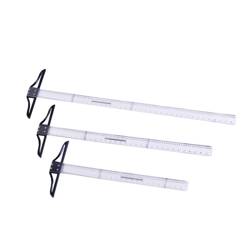 3Pc Professional T Rulers Set Marking Workshop Classroom