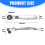 1/4 Drive Ratchet Socket Wrench 72 Tooth Quick Releases Nonslip 3