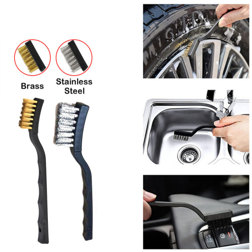 Professional Metal Rust Remover Brush Hard-Brass Brush M 1