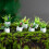 7 Peças Miniatura Casa De Com Bonsai Simulado E Vasos 11