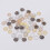 1000 unid. 9 mm com tampas de flor, cores sortidas 3