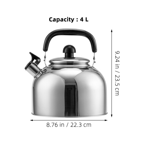 Buleiro De Com Para Gás E Indução, Aço Inoxidável, 4L 1