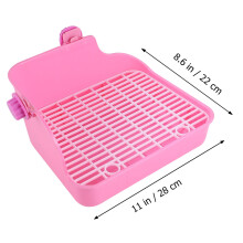 Pet Toilet Para Cão Pequeno Hamster Coelho Porquinho Rosa