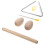 Conjunto De Triângulo De Aço Para Percussão Com Baqueta 5