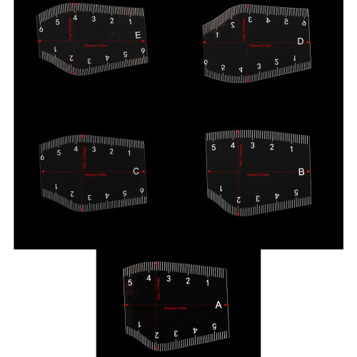 Format de modèle de sourcil recyclable de guide-1 ensemble 2