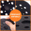 2PCS Industrial 5Inch Sanding Pads 8 Hole Dust Extraction System 5