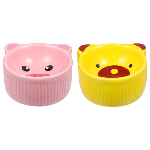 2 Diercontainer Chinchilla Voerbak Hamster