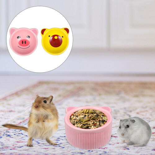 2 Diercontainer Chinchilla Voerbak Hamster 2