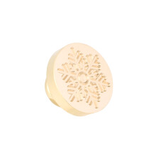 1 Stuks Retro Vloksneeuwpatroon Zegelwas Koperen Kralen Voor Wax Seal