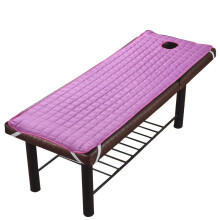 Měkká masážní deka, protiskluzová matrace na masážní postel s gumičkami, prošívaná matrace na masážní stůl s ergonomickým designem