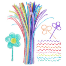 100 stuks chenille steelwolken, stokjes voor DIY knutselen