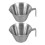 2Pcs Para Espresso Aço Inoxidável Com De 3
