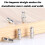 Καρφίτσες στήριξης ραφιών για ντουλάπα, διαιρούμενη βάση ραφιών με καρφίτσα, 4