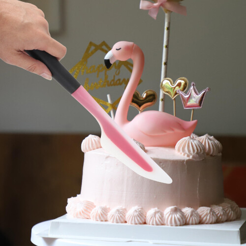 Silicone Schraper Cakeversier Spatel Fondant Rood 2