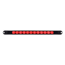Heavy Duty 360 graden socketorganisatie 1/4 inch- 1 2 inch Rood