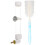 1 Set Creatieve Vogelkooi Hangende Waterautomaat (Wit) 3