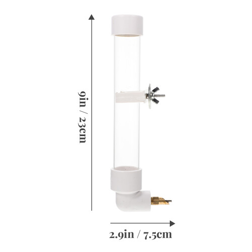 1 Set Creatieve Vogelkooi Hangende Waterautomaat (Wit) 1