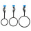 3 Stks Steun Retortring IJzeren Houders Set 9