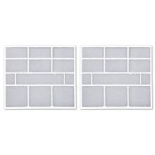 Air Conditioner Filter Accessories 2Piece Indoor Dust Screen 31 x 27.5 cm Plastic Net For Central Heating And Cooling