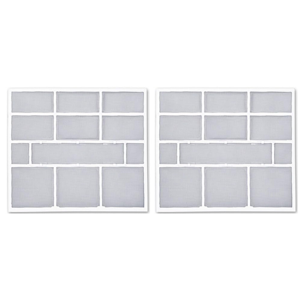 Air Conditioner Filter Accessories 2Piece Indoor Dust Screen 31 X 27.5 Cm Plastic Net For Central Heating And Cooling 9339159661666