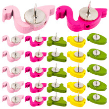 30St Pushpins Voor Prikbord Cactus Flamingo Ananas Blad
